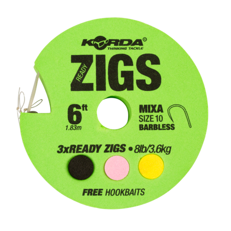 Korda Ready Zigs 8' (240cm) size 10