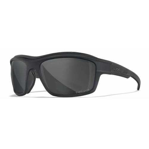 Wiley X OZONE Captivate Smoke Matte Black Frame Grey Lens