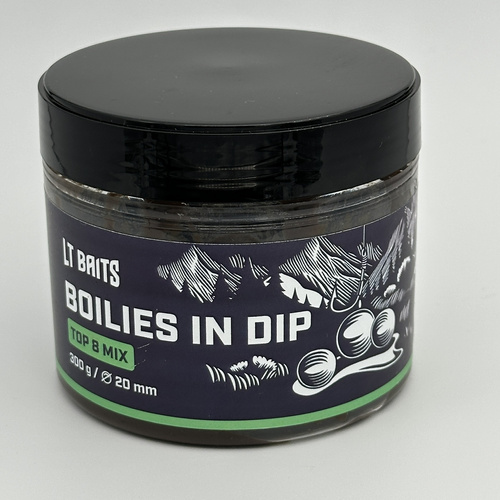 LT Baits Top 8 Mix Boilies in Dip 20mm 300gr
