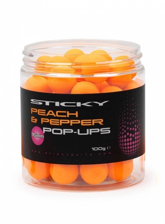 Sticky Baits Peach & Pepper Pop Ups 16mm
