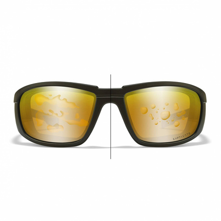 Wiley X CONTEND Captive Matte Graphite Frame Blue Mirror