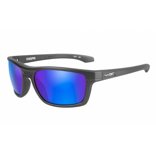 Wiley X KINGPIN Polarized Matte Graphite Frame Green Mirror