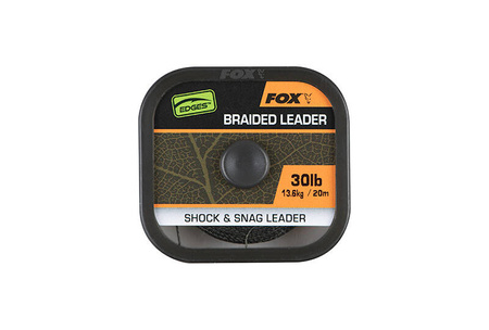 Fox Edges Naturals Braided Leader 30lb 20m