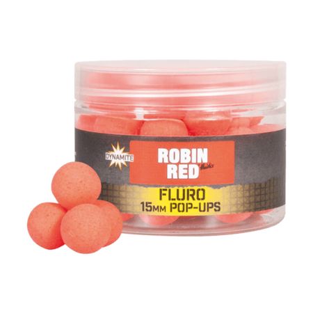 Dynamite Baits Robin Red Fluoro Pop Ups 15mm