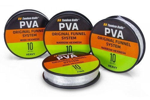 Tandem Baits PVA Refill PVA Wide Micro Easy Melt Wide Hexmesh Fine 10m