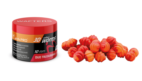 MatchPro 3D Worms Wafters Duo Truskawka 10mm 25g