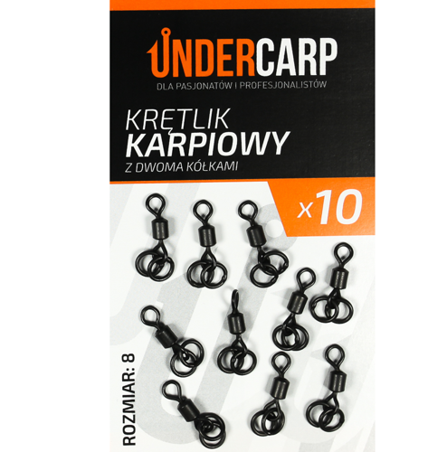 Undercarp Krętlik karpiowy z dwoma kółkami rozmiar 8