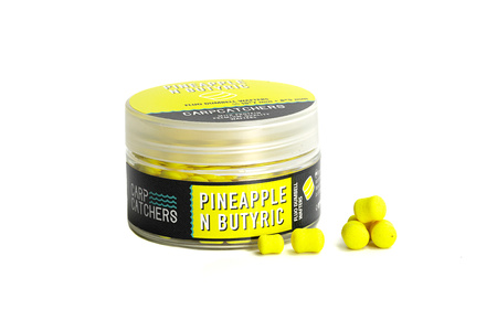 Carp Catchers Fluo Dumbell Wafters Pineapple N Butyric 10x7mm + 8x5mm 25g
