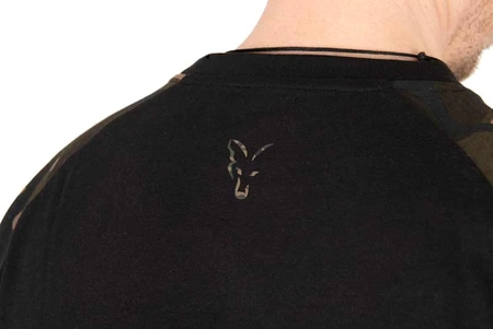 Fox Black Camo Outline Print T-Shirt