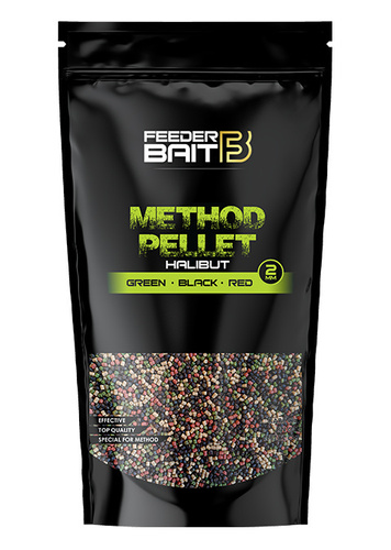 Feeder Bait Method Pellet 2mm Halibut Green Black Red