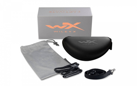 Wiley X CONTEND Captive Matte Graphite Frame Blue Mirror