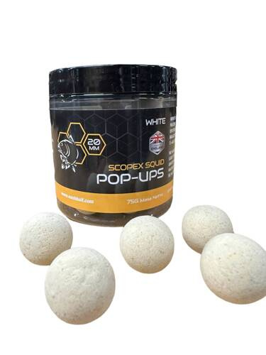 Nash Scopex Squid Pop up White 20mm
