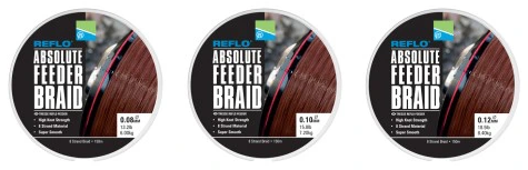 Preston Reflo Absolut Feeder Braid 0.12mm 18.5lb 8.4kg 150m