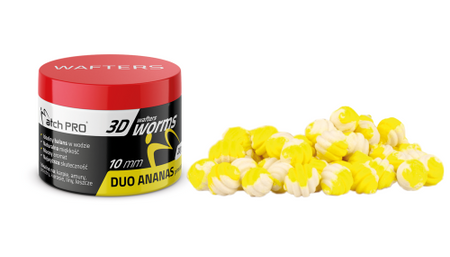 MatchPro 3D Worms Wafters Duo Ananas 10mm 25g