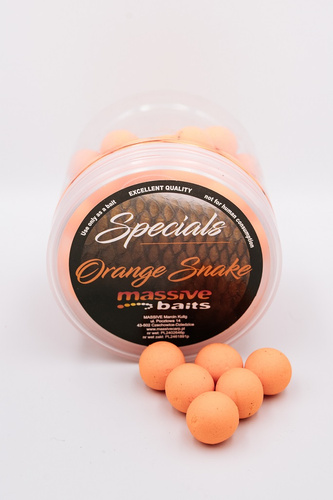 Massive Baits Orange Snake Pop up 14mm