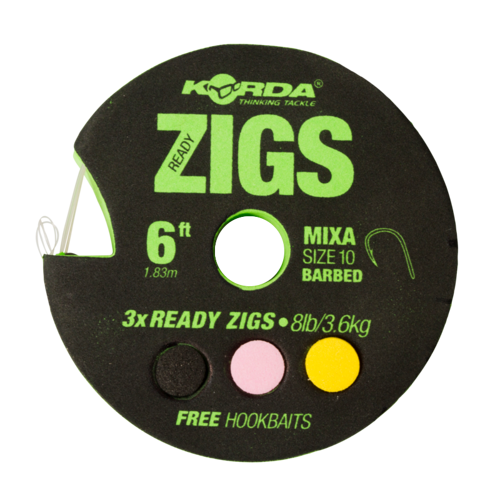Korda Ready Zigs 8' (240cm) size 10