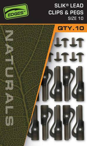 Fox EDGES Naturals Slik Lead Clip & Pegs Size 10