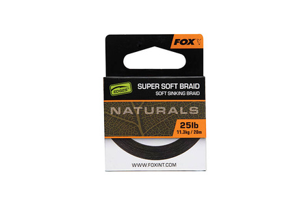 Fox Edges Naturals Super Soft Braid 25lb 20m
