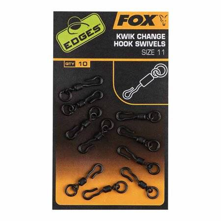 Fox Edges Kwik Change Mini Hook Swivels size 11