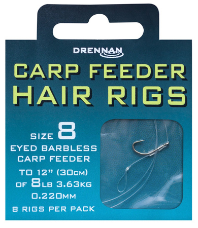 Drennan Carp Feeder Hair Rigs size 10 -  Gotowe przypony