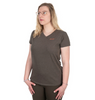 Fox Women T-Shirt V-neck Olive Marl Mauve