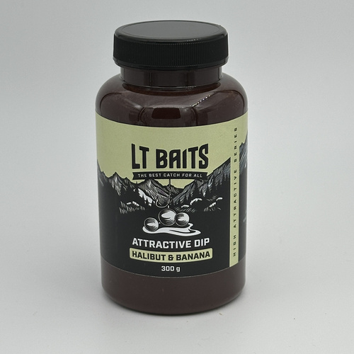 LT Baits Attractive Dip Halibut Banana 300gr