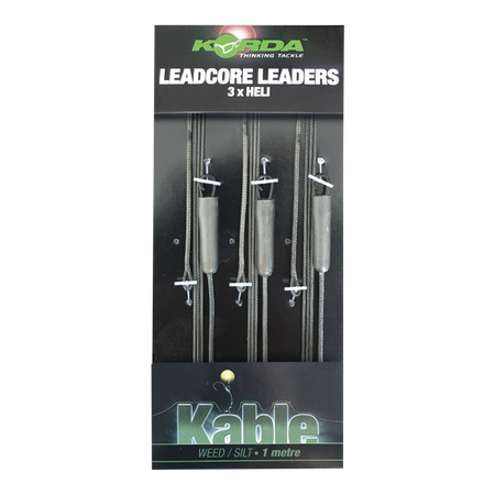 Korda Leadcore Leaders Heli Weed / Silt 3x