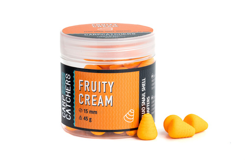 Carp Catchers Fluo Snail Shell Wafters Fruity Cream 15mm 45g