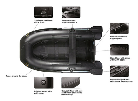 Carp Spirit Black Boat One 180