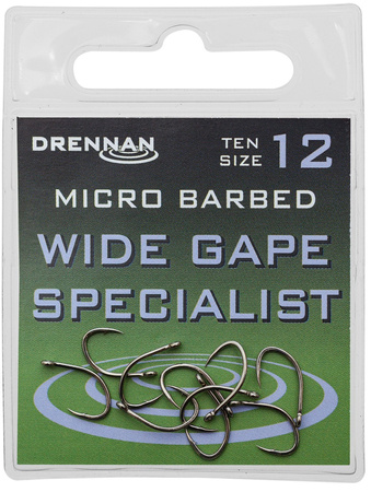 Drennan Wide Gape Specialist size 18 - Haczyki 10szt.
