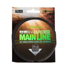 Korda Subline Tapered Mainline Brown 8lb-40lb 0.28-0.50mm 300m