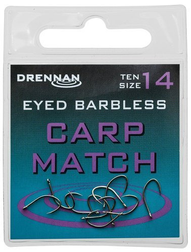EYED B'less CARP MATCH Haczyki Drennan 10szt.
