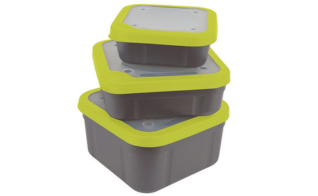 Matrix Bait Boxes Grey/Lime - 3.3pt