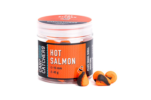 Carp Catchers Fluo Snail Shell Wafters Hot Salmon 15mm 45g