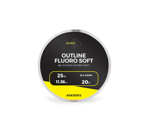 Avid Outline Fluoro Soft 25lb 0.45mm 20m