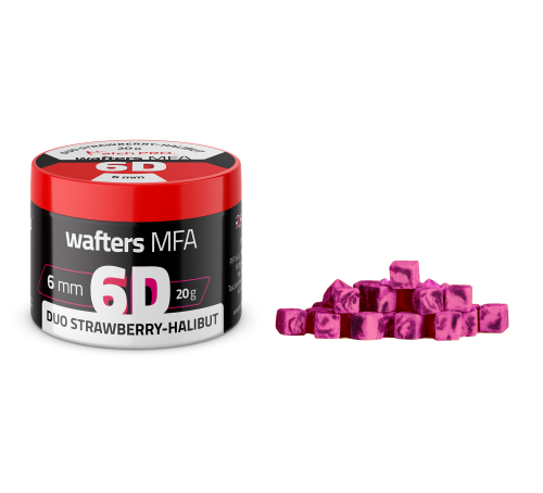 MatchPro 6D MFA Wafters Duo Strawberry Halibut 6x6mm 20g