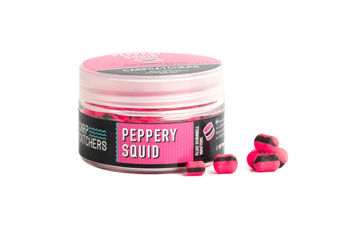 Carp Catchers Fluo Dumbell Wafters Peppery Squid 10x7mm + 8x5mm 25g