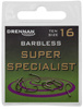 Drennan Super Specialist Barbless size 2 - Haczyki 10 szt.