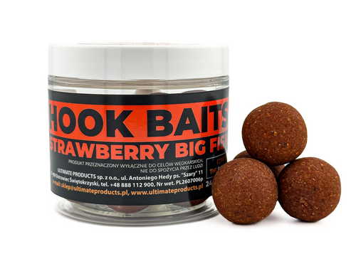 Ultimate Products Strawberry Big Fish Hook Baits 30mm 