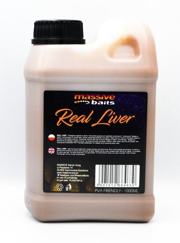 Massive Baits Real Liver Liquid 1000ml