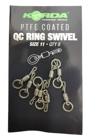 Korda PTFE QC Ring Swivel size 11