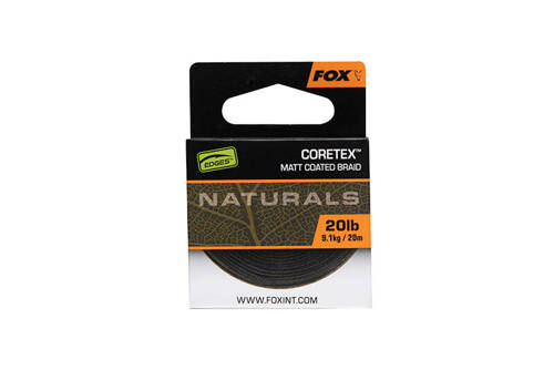 Fox Edges Naturals Coretex Matt Coated Braid 20lb 20m