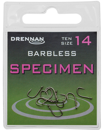 Drennan Specimen Barbless size 6 - Haczyki 10szt.