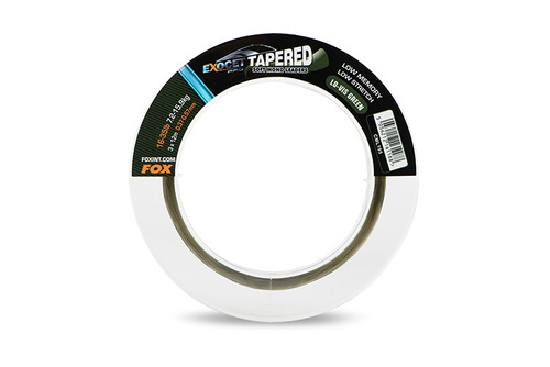 Fox Exocet Tapered Soft Mono Leaders Green 12-30lb 0.33-0.50mm 3x12m