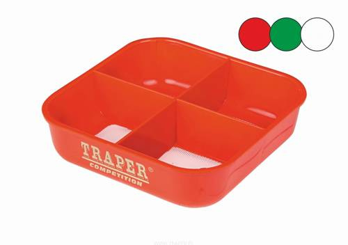 Traper Pudełko dzielone z sitkiem 1mm białe 0,75L