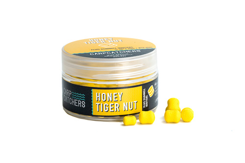 Carp Catchers Fluo Dumbell Wafters Honey Tiger Nut  10x7mm + 8x5mm 25g