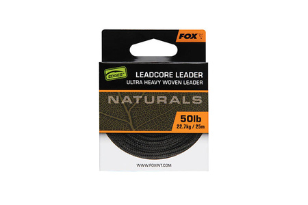 Fox Edges Naturals Leadcore Leader 50lb 25m