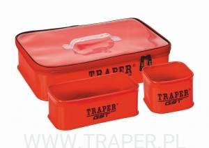 Traper GST PCV Zestaw pojemników Red 30x45x10cm