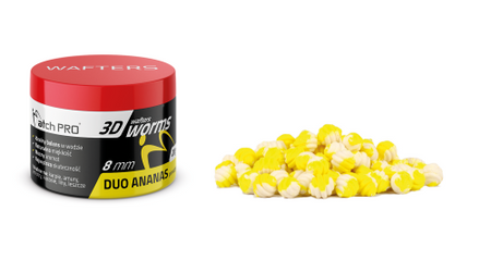 MatchPro 3D Worms Wafters Duo Ananas 8mm 25g