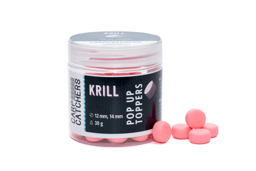 Carp Catchers Fluo Pop Up Toppers Krill 12/14mm 30g